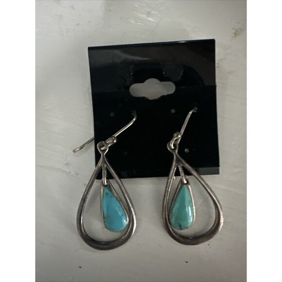 925 Earrings Dangles Drops Vintage Sterling Silver SX 925 Thailand 5.89g - Picture 3 of 6